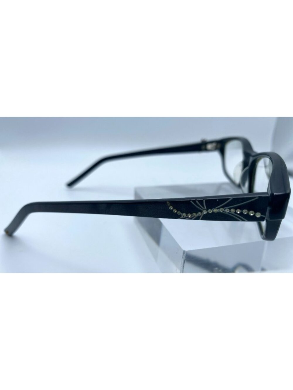 Judith Leiber JL1611 Shanghai Lily Frames Vintage Chinese Rhinestone Black - Picture 4 of 11